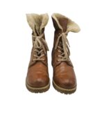Ghete dama 40 , piele, maro , imblanite - imagine 3