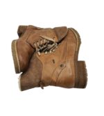 Ghete dama 40 , piele, maro , imblanite - imagine 4