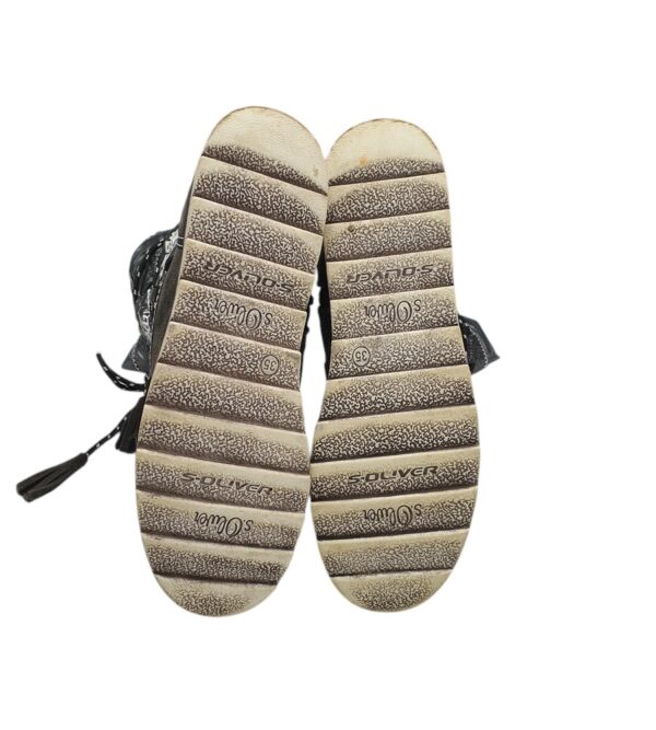 Cizme dama S' Oliver 35, material textil, piele intoarsa, gri, imblanite - imagine 5