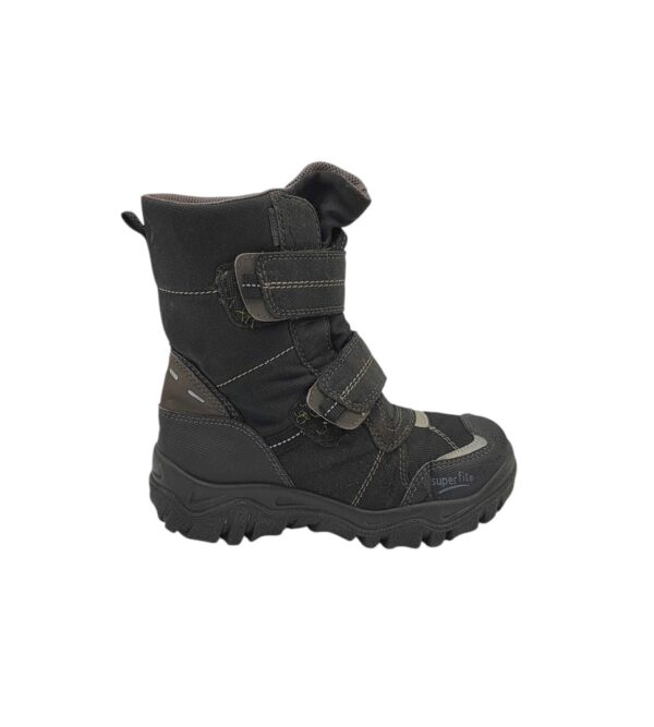 Cizme copii Superfit 36, material textil, imitatie de piele, negru - imagine 1