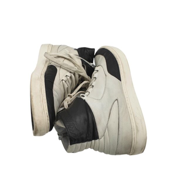Adidasi barbati Mark 40, piele, alb negru - imagine 4
