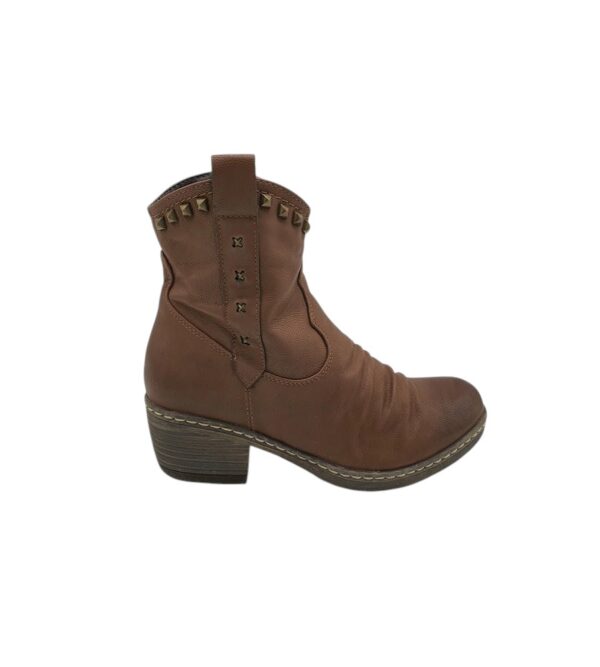 Botine dama Pep Step 36, imitatie de piele, maro - imagine 1
