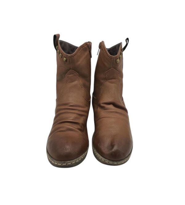 Botine dama Pep Step 36, imitatie de piele, maro - imagine 3
