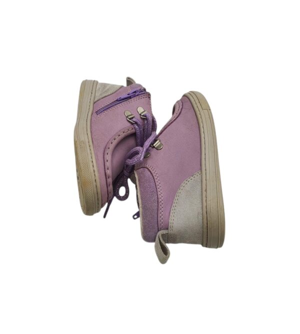 Ghete copii John Lewis 23, piele, piele intoarsa, mov - imagine 4