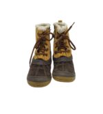 Cizme copii Primigi 28, piele intoarsa, maro negru, Gore-tex, imblanite - imagine 3