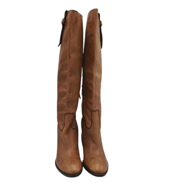 Cizme dama Seller 40, piele, maro - imagine 3
