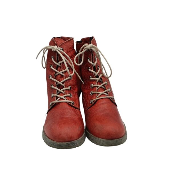 Ghete dama Les Peties Parisiennes 40, piele, rosu - imagine 3