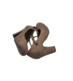 Pantofi dama Kiss Kriss 36, material textil, bej - imagine 4