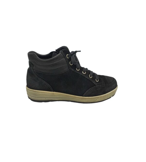 Ghete dama Ara 37, piele intoarsa, negru - imagine 1