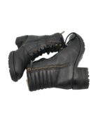 Ghete dama Clarks 39, piele, negru - imagine 4