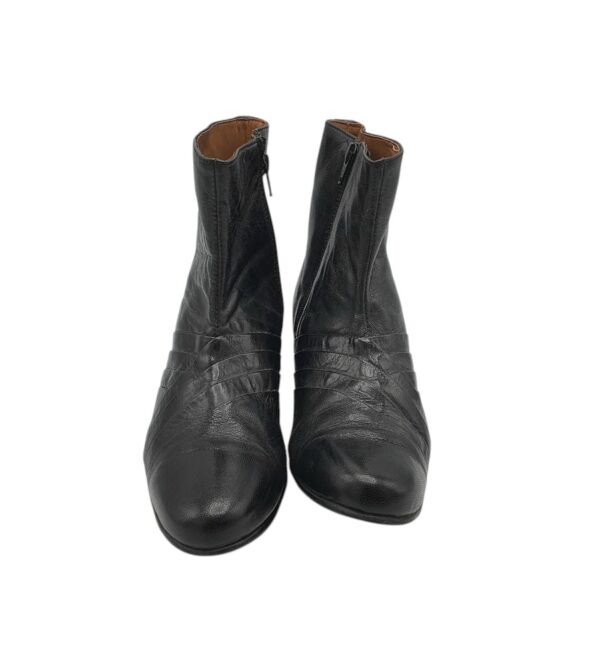 Botine dama 41, piele, negru - imagine 3