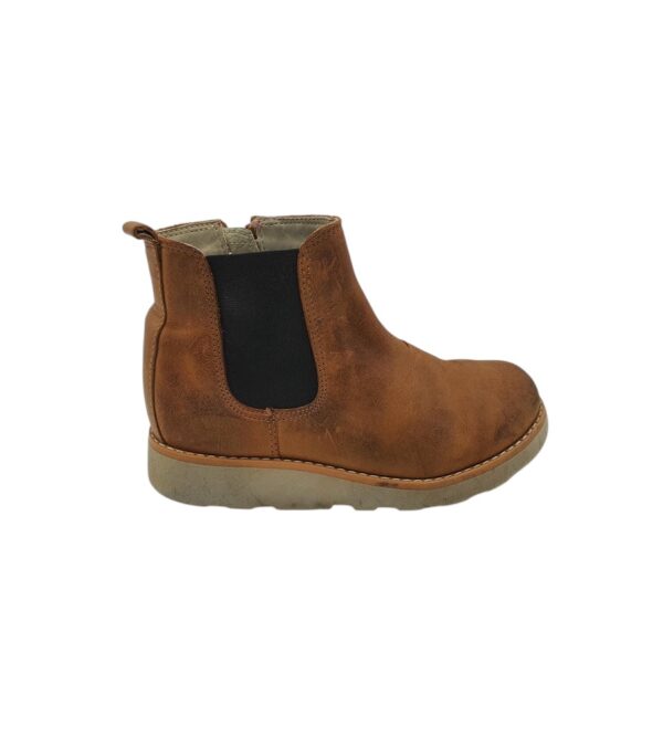 Ghete copii Clarks 30, piele, maro - imagine 1