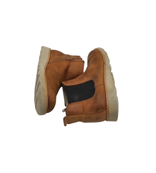 Ghete copii Clarks 30, piele, maro - imagine 4