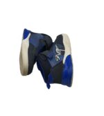 Adidasi copii Sneakers 30, imitatie de piele, negru albastru - imagine 4