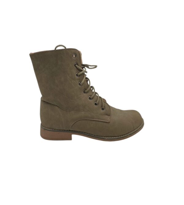 Ghete dama Queen Tina 40, imitatie de piele , bej,imblanite - imagine 1