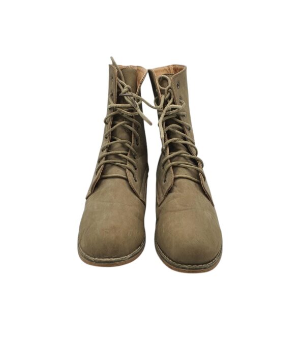 Ghete dama Queen Tina 40, imitatie de piele , bej,imblanite - imagine 3