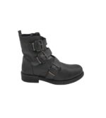 Ghete dama Fortini 39, piele, negru