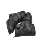 Ghete dama Fortini 39, piele, negru - imagine 4