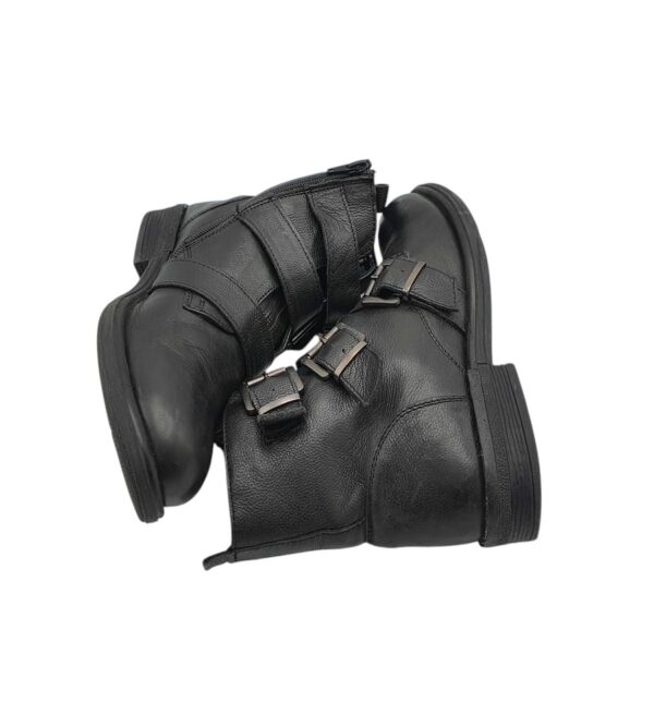Ghete dama Fortini 39, piele, negru - imagine 4