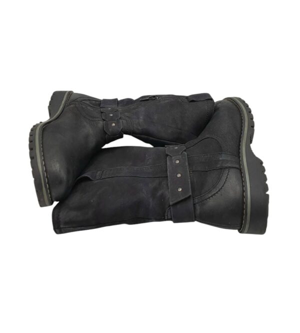 Cizme dama Dr. Jurgens 38, piele, negru, imblanite - imagine 4