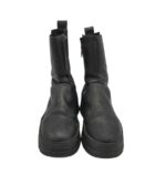 Ghete barbati Vagabond 41, piele, negru, imblanite - imagine 3