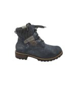 Ghete dama 38, imitatie de piele, albastru