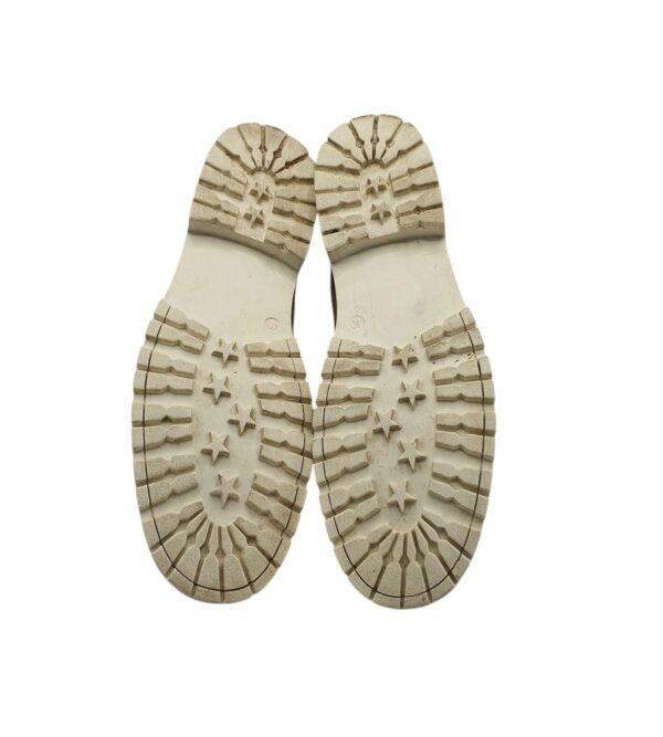 Ghete dama Pesaro 40, imitatie de piele, bej, imblanite - imagine 5