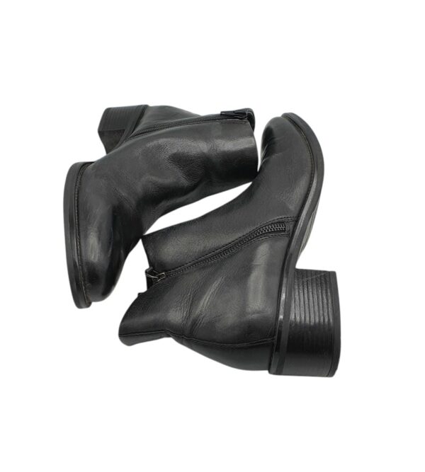 Botine dama 5th Avenue 40, piele, negru - imagine 4