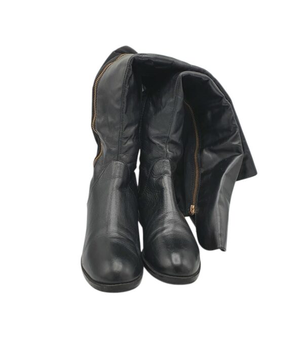 Cizme dama Aldo 37, imitatie de piele, material textil, piele, negru - imagine 3