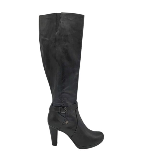 Cizme dama Geox 40, piele, negru - imagine 1