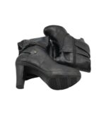 Cizme dama Geox 40, piele, negru - imagine 4
