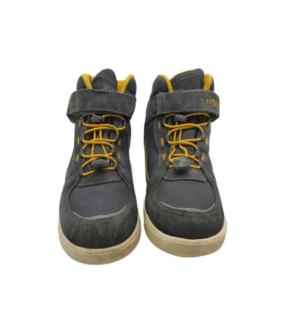 Ghete copii Trollkids 36, material textil, piele intoarsa, gri,Aquaproof - imagine 3