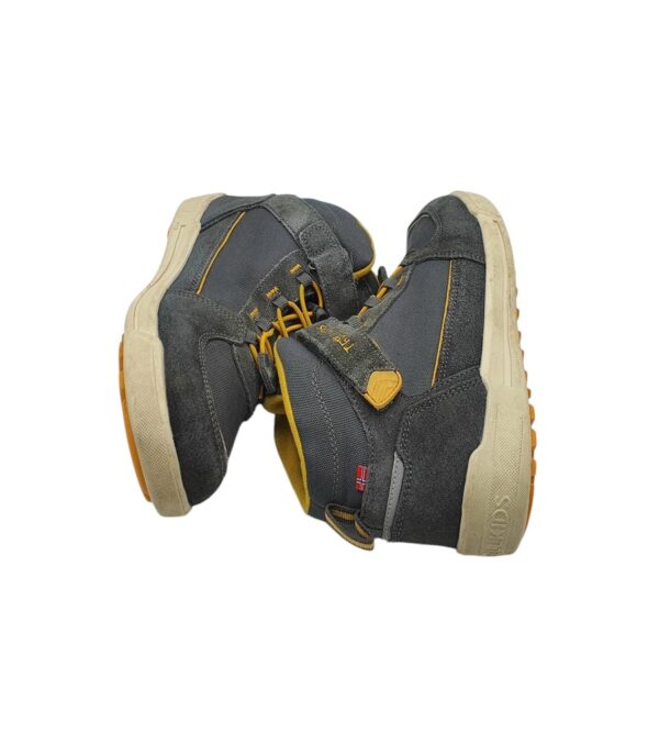 Ghete copii Trollkids 36, material textil, piele intoarsa, gri,Aquaproof - imagine 4