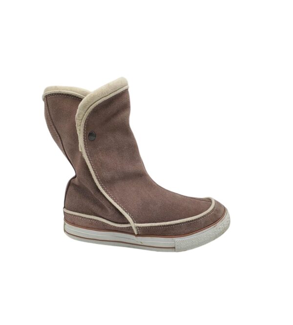 Cizme dama Converse 38, piele intoarsa, bej - imagine 1