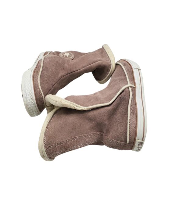 Cizme dama Converse 38, piele intoarsa, bej - imagine 4