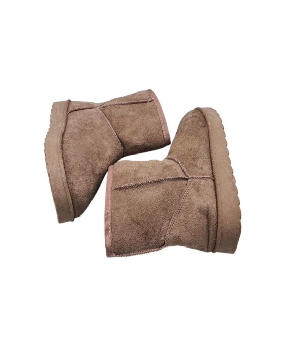 Cizme dama 38, material textil, bej , imblanite - imagine 4