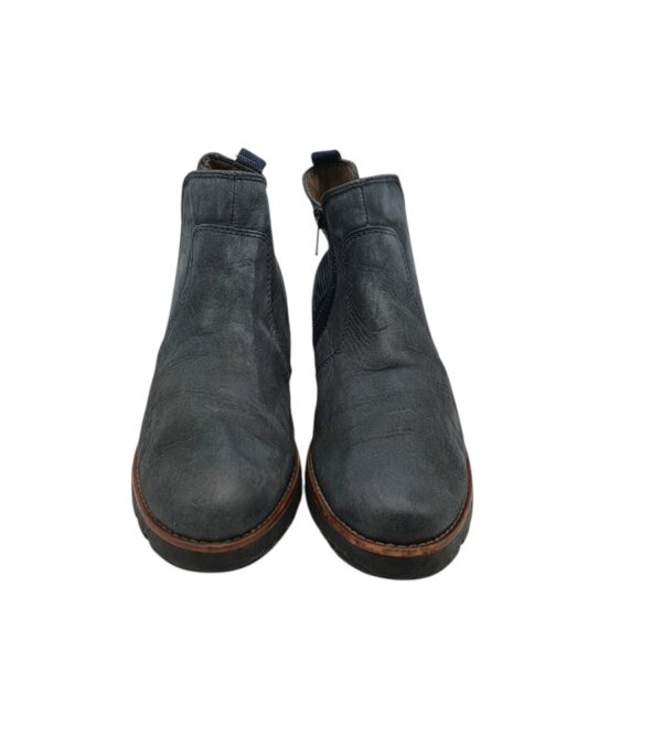 Botine dama Bama 38,  piele, albastru - imagine 3