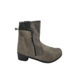 Cizme dama 38, imitatie de piele, gri