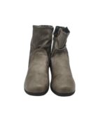 Cizme dama 38, imitatie de piele, gri - imagine 3