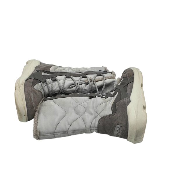 Cizme copii Superfit 33, piele intoarsa, material textil, gri, imblanite, Gore-tex - imagine 4