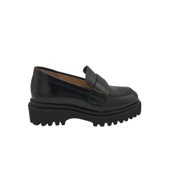 Mocasini dama Gino Rossi Felix, piele, negru - imagine 1