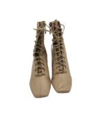 Botine dama Zara 38, piele, bej - imagine 3
