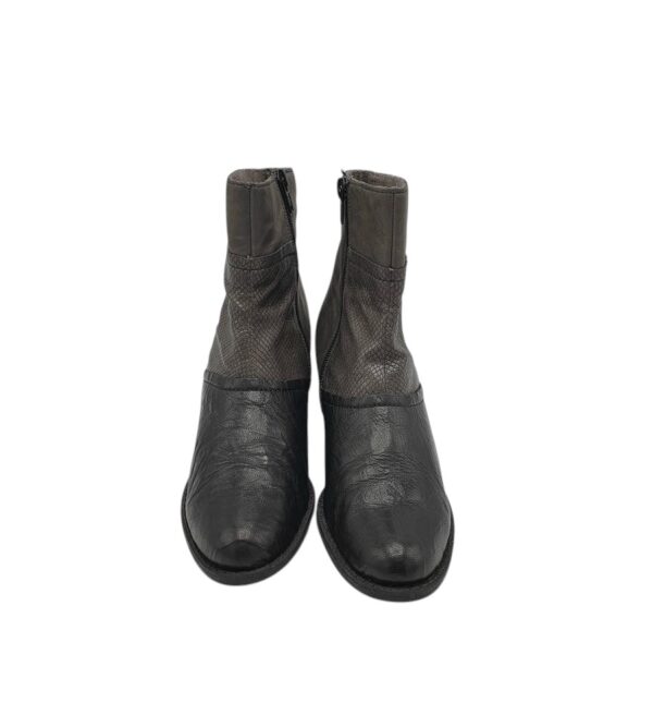 Botine dama Rieker 38, imitatie piele, negru - imagine 3