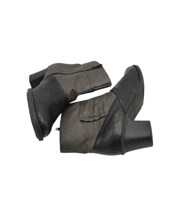 Botine dama Rieker 38, imitatie piele, negru - imagine 4
