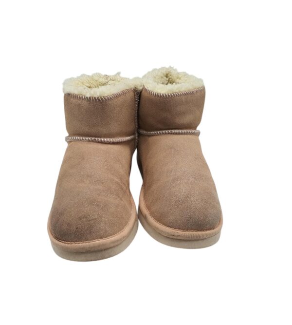 Cizme dama Esmara 39, piele intoarsa, bej, imblanite - imagine 3