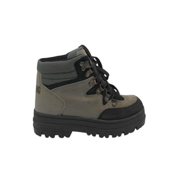 Ghete dama Trekking 38, material textil, piele intoarsa, gri - imagine 1