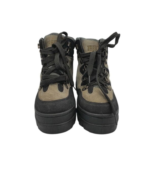 Ghete dama Trekking 38, material textil, piele intoarsa, gri - imagine 3