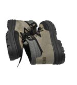 Ghete dama Trekking 38, material textil, piele intoarsa, gri - imagine 4