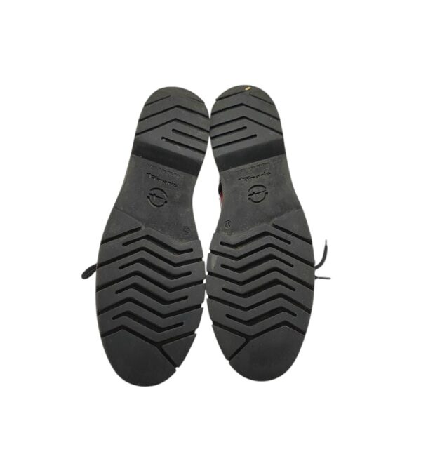 Ghete dama Tamaris 40, imitatie de piele, rosu - imagine 5