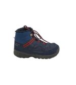 Ghete dama Quechua 38, imitatie de piele, material textil, albastru, imblanite,waterproof